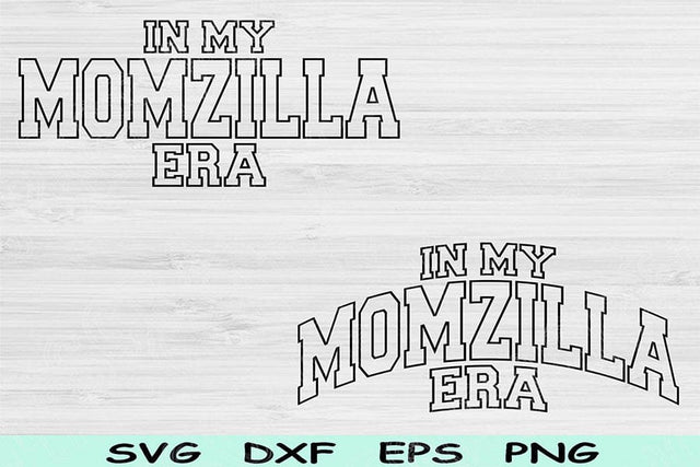 In My Momzilla Era Svg Png Cut Files, Momzilla Svg, Mom Svg Files For Cricut, Mother Svg, Groovy Retro Wavy Text Sublimation Digital Designs SVG TiffsCraftyCreations 