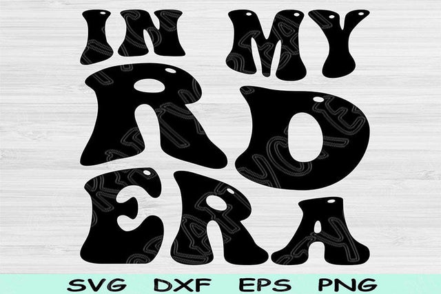 In My RD Era Svg Dxf Png Cut Files, RD Svg, Registered Dietitian Svg Files For Cricut, Groovy Retro Wavy Text Sublimation Digital Designs SVG TiffsCraftyCreations 