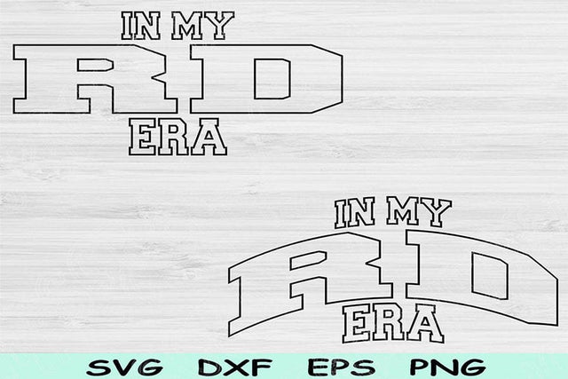 In My RD Era Svg Dxf Png Cut Files, RD Svg, Registered Dietitian Svg Files For Cricut, Nutritional Svg Wave Text Sublimation Digital Designs SVG TiffsCraftyCreations 