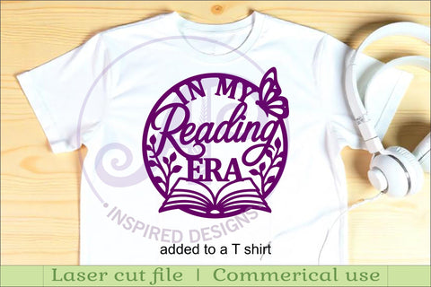 In My Reading Era SVG | Book Lover Wall Sign Laser Cut File SVG APInspireddesigns 