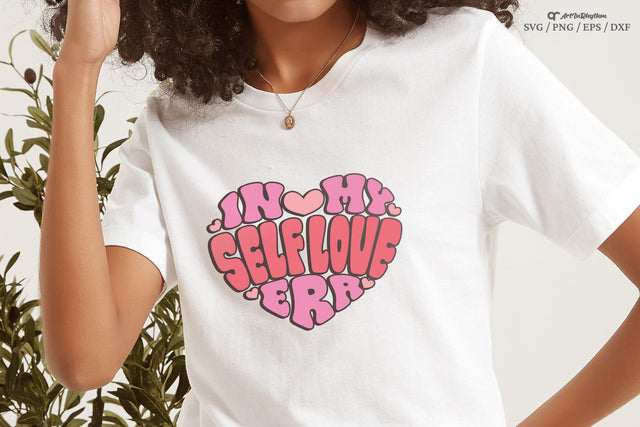 In my self-love era Svg, Self-love Svg, Self-Care Svg, Positive Quote Svg, Retro Heart Svg SVG Artinrhythm shop 