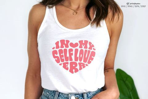 In my self-love era Svg, Self-love Svg, Self-Care Svg, Positive Quote Svg, Retro Heart Svg SVG Artinrhythm shop 