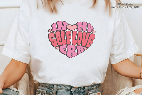 In my self-love era Svg, Self-love Svg, Self-Care Svg, Positive Quote Svg, Retro Heart Svg SVG Artinrhythm shop 