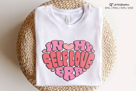 In my self-love era Svg, Self-love Svg, Self-Care Svg, Positive Quote Svg, Retro Heart Svg SVG Artinrhythm shop 