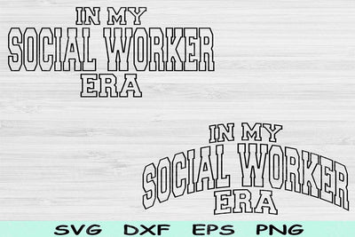 In My Social Worker Era Svg Png Cut Files, Social Worker Svg Files For Cricut, Social Work Svg Wave Text Sublimation Digital Designs Vector SVG TiffsCraftyCreations 