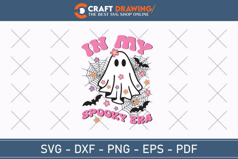 In My Spooky Era Halloween Svg, Halloween Png , Halloween Clipart, Ghost Svg, Halloween Shirt Svg, Hippie Svg, Retro Svg, Svg Bundle, Sublimation Designs SVG Debashish Barman 