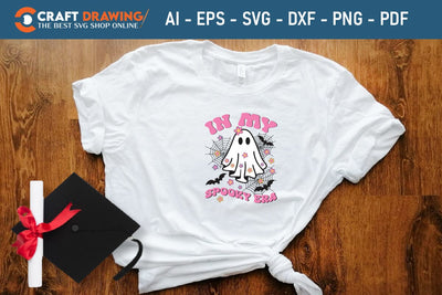 In My Spooky Era Halloween Svg, Halloween Png , Halloween Clipart, Ghost Svg, Halloween Shirt Svg, Hippie Svg, Retro Svg, Svg Bundle, Sublimation Designs SVG Debashish Barman 