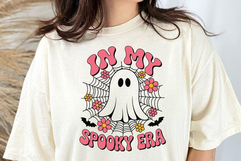 In My Spooky Era Svg, Cute Ghost Svg, Flower Ghost Svg SVG DesignDestine 