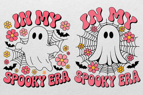 In My Spooky Era Svg, Cute Ghost Svg, Flower Ghost Svg SVG DesignDestine 
