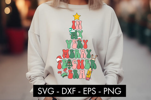 In My Very Merry Teacher Era SVG PNG Sublimation SVG Freeling Design House 