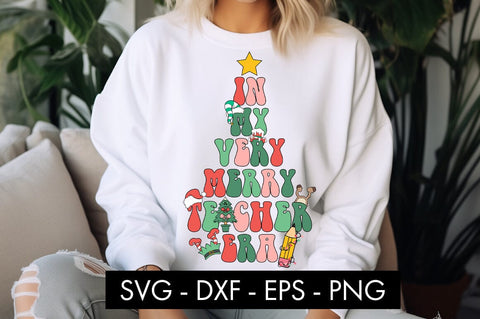 In My Very Merry Teacher Era SVG PNG Sublimation SVG Freeling Design House 