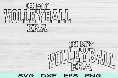In My Volleyball Era Svg Dxf Png Cut Files, Volleyball Svg, Volleyball Mom Svg Files For Cricut, Wave Block Text Sublimation Digital Designs SVG TiffsCraftyCreations 