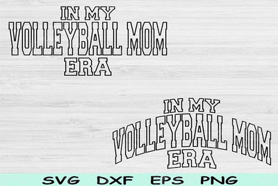 In My Volleyball Mom Era Svg Png Cut Files, Volleyball Mom Svg, Volleyball Svg Files For Cricut Wave Block Text Sublimation Digital Designs SVG TiffsCraftyCreations 