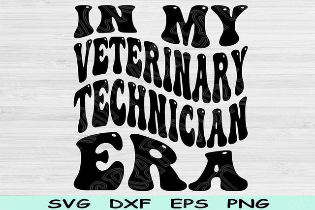 In My X-ray Tech Era Svg Dxf Png Cut Files, X-ray Tech Svg, Radiology Tech Svg Files For Cricut, Retro Wavy Text Sublimation Digital Designs SVG TiffsCraftyCreations 