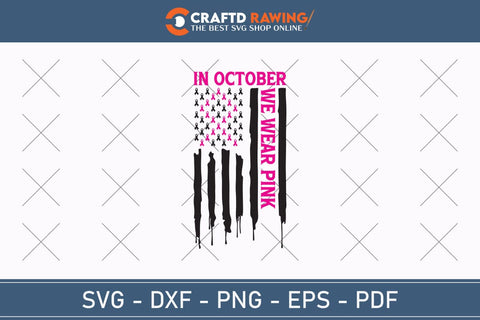 In October We Wear Pink Breast Cancer SVG, Pink Awareness Ribbon Svg, Heal Cancer Svg, Cancer Awareness Svg, Fight Cancer Svg, Cancer, Svg Files For Cricut SVG Debashish Barman 