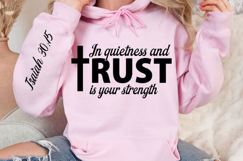 In Quietness And Trust Sleeve SVG Design SVG Regulrcrative 