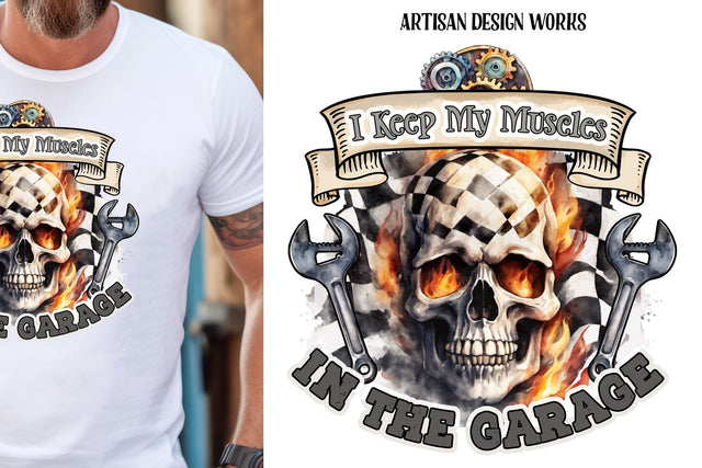 In The Garage Sublimation SVG Whimsical Inklings 