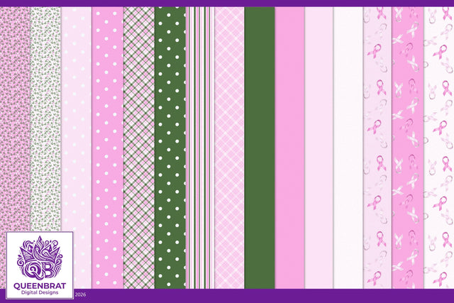 In The Pink Papers Digital Pattern QueenBrat Digital Designs 
