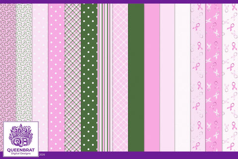In The Pink Papers Digital Pattern QueenBrat Digital Designs 