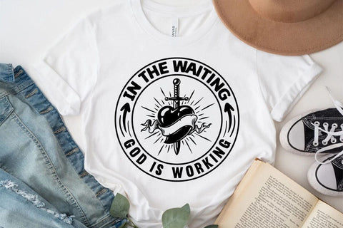 In the Waiting God is Working SVG Angelina750 