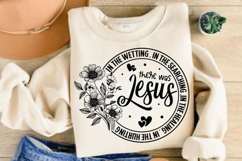 In the wetting In the searching SVG, Christian Floral SVG, Retro Christian SVG, Bible Verse SVG, Wildflower Jesus SVG Design SVG Regulrcrative 
