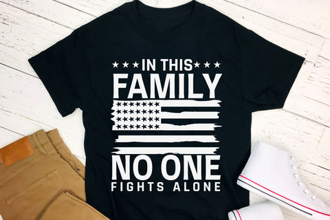 In This Family No One Fights Alone - Police SVG SVG CraftLabSVG 