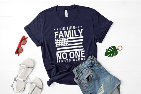 In This Family No One Fights Alone - Police SVG SVG CraftLabSVG 