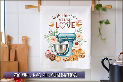 In this kitchen we bake with love Sublimation Sublimation Shetara Begum 