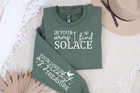 In your arms I find solace Sleeve SVG Design, Mother's Day Sleeve SVG, Mom Sleeve SVG SVG Regulrcrative 
