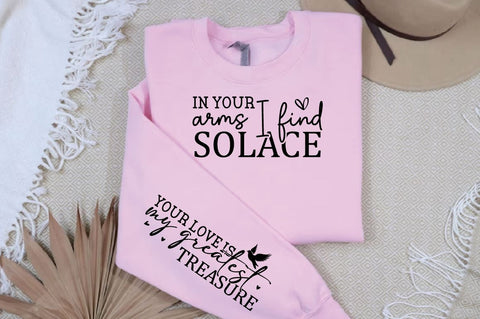 In your arms I find solace Sleeve SVG Design, Mother's Day Sleeve SVG, Mom Sleeve SVG SVG Regulrcrative 