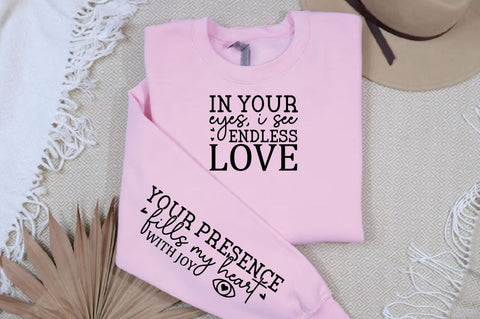 In your eyes I see endless love Sleeve SVG Design, Mother's Day Sleeve SVG, Mom Sleeve SVG SVG Regulrcrative 