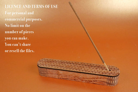 Incense Holder Flexi Box Vector File for Laser Cutter. SVG MaramadeLaser 