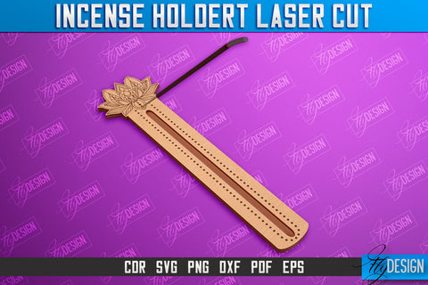 Incense Holder Laser Cut Bundle | Wooden Incense Stick Holders | Meditation | CNC File SVG Fly Design 