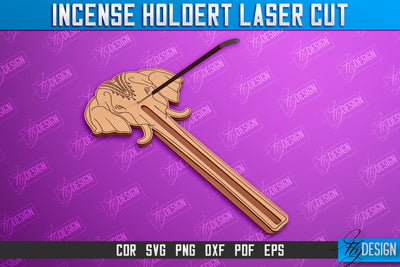 Incense Holder Laser Cut | Wooden Incense Stick Holders | Meditation | CNC File SVG Fly Design 