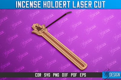 Incense Holder Laser Cut | Wooden Incense Stick Holders | Meditation | CNC File SVG Fly Design 
