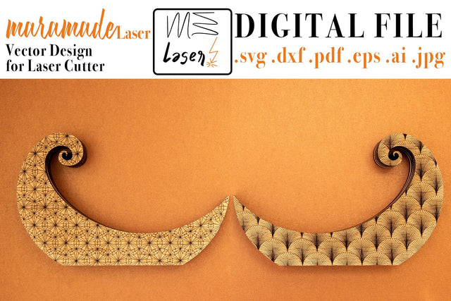 Incense Holder Twirl Vector File for Laser Cutter. SVG MaramadeLaser 