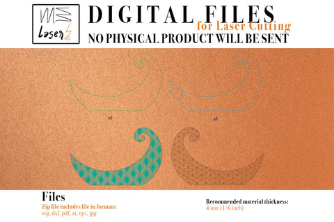 Incense Holder Twirl Vector File for Laser Cutter. SVG MaramadeLaser 