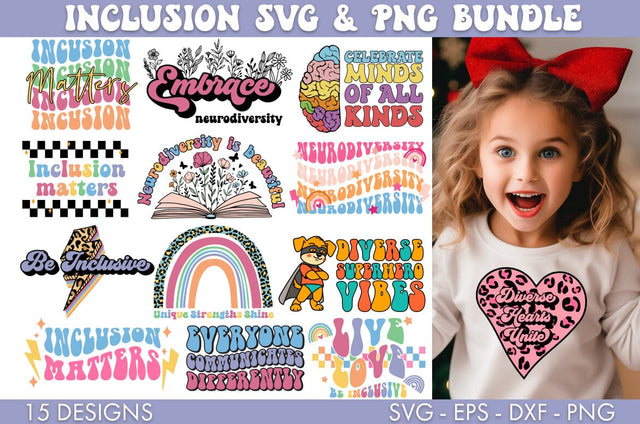 Inclusion Neurodiversity SVG PNG Bundle SVG Freeling Design House 