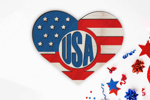 Independence Day SET Decorative Panels SVG LaserCutano 