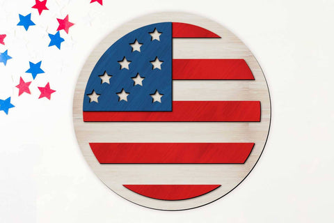 Independence Day SET Decorative Panels SVG LaserCutano 