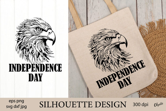 Independence Day SVG. Eagle Silhouette Design SVG, PNG Sublimation Olga Terlyanskaya 