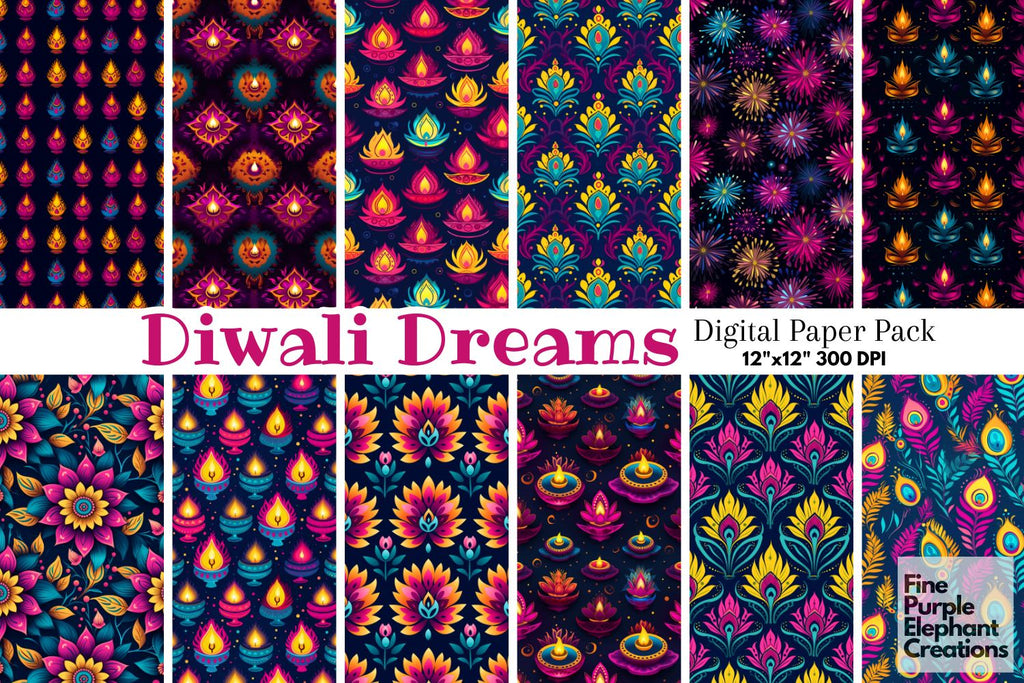 Indian Diwali Hindu Pattern - So Fontsy