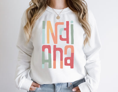 Indiana Retro Typography PNG | Vintage State Name Design | Sublimation Digital Download Sublimation Print Perfect Design Shop 