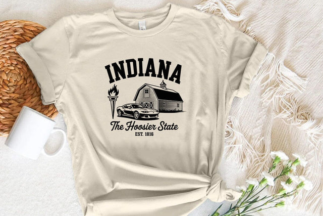 Indiana The Hoosier State Est. 1816 SVG Angelina750 
