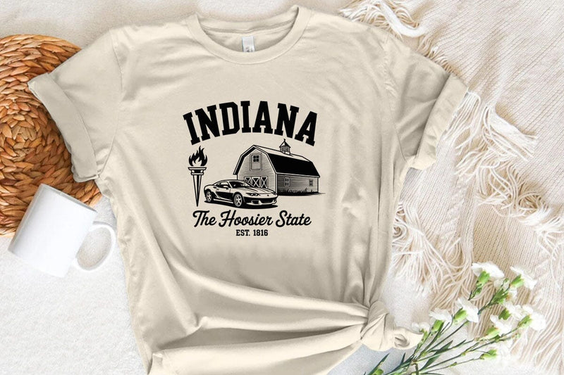 Indiana The Hoosier State Est. 1816 SVG Angelina750 