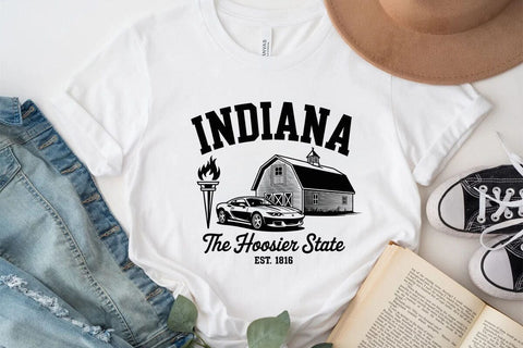 Indiana The Hoosier State Est. 1816 SVG Angelina750 
