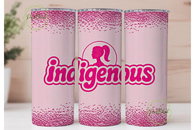 Indigenous Barbie 20oz Tumbler Design Sublimation PixelChick 