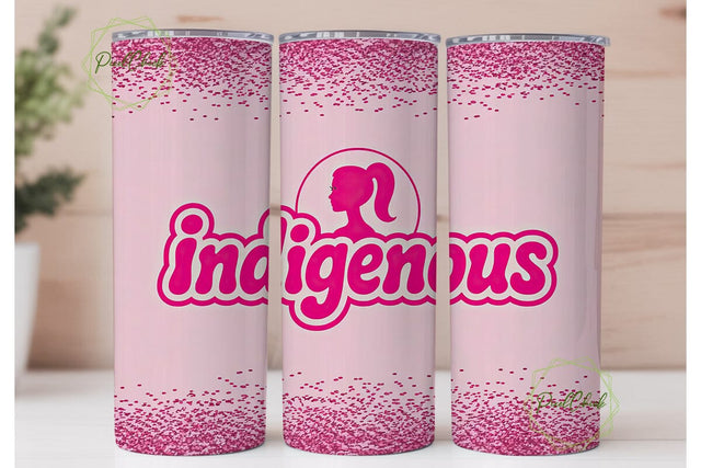 Indigenous Barbie 20oz Tumbler Design Sublimation PixelChick 