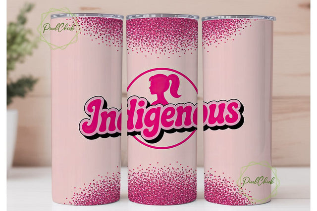 Indigenous Barbie 20oz Tumbler Design Sublimation PixelChick 