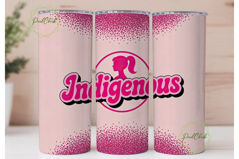 Indigenous Barbie 20oz Tumbler Design Sublimation PixelChick 